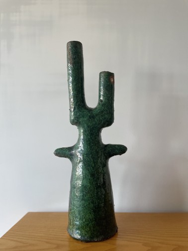 Moroccan Tamegroute Ceramic Vase Sculpture(6)