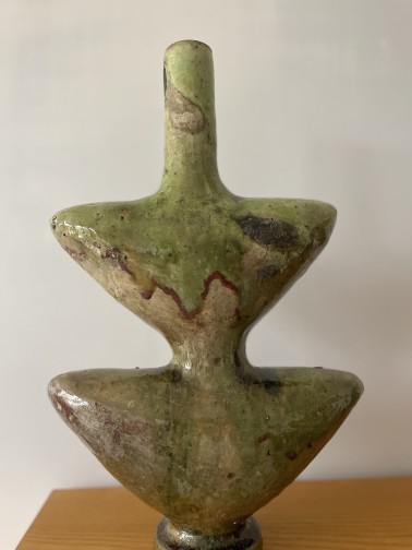 Moroccan Tamegroute Ceramic Vase Sculpture(4)