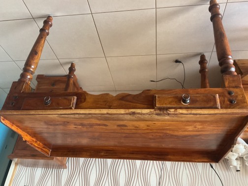 Bureau en bois massif de palissandre des Inde,Maison du Monde(1)