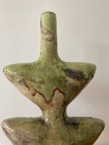 Moroccan Tamegroute Ceramic Vase Sculpture(5)