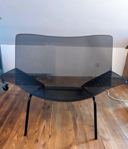 Fauteuil grillage easy chair Cinna Azambourg François
