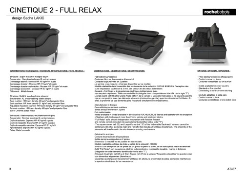 Canapé CINÉTIQUE 2 Full Relax,ROCHE & BOBOIS,Sacha Lakic(4)