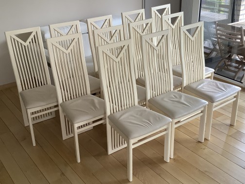 12 chaises de salle à manger ROCHEBOBOIS Roche & Bobois