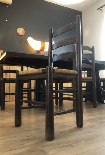 Lot 6 chaises brutalistes Georges Robert