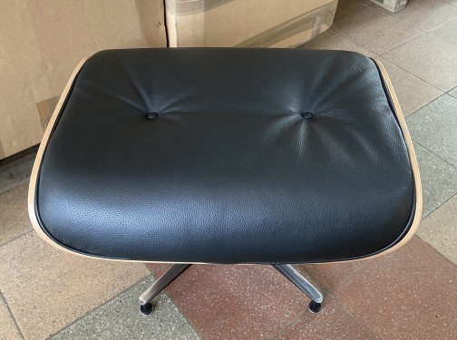 Lounge chair Eames - cuir noir / Palissandre,Herman Miller,Eames(8)