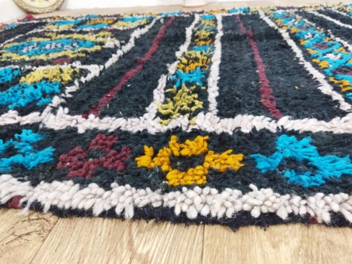 Tapis berbère laine fait main 340x140 cm,<-GO+,?(4)